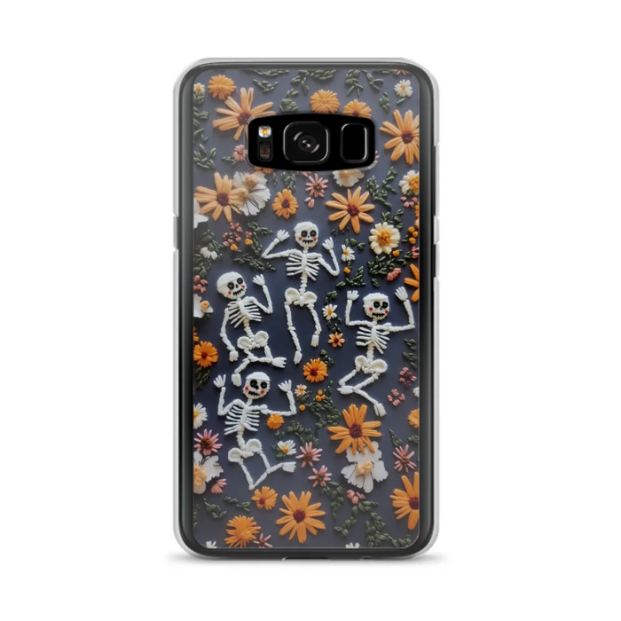 Custom Personalized 3D Skeleton Phone Case - Halloween Gift Idea - Case For iPhone/ Samsung