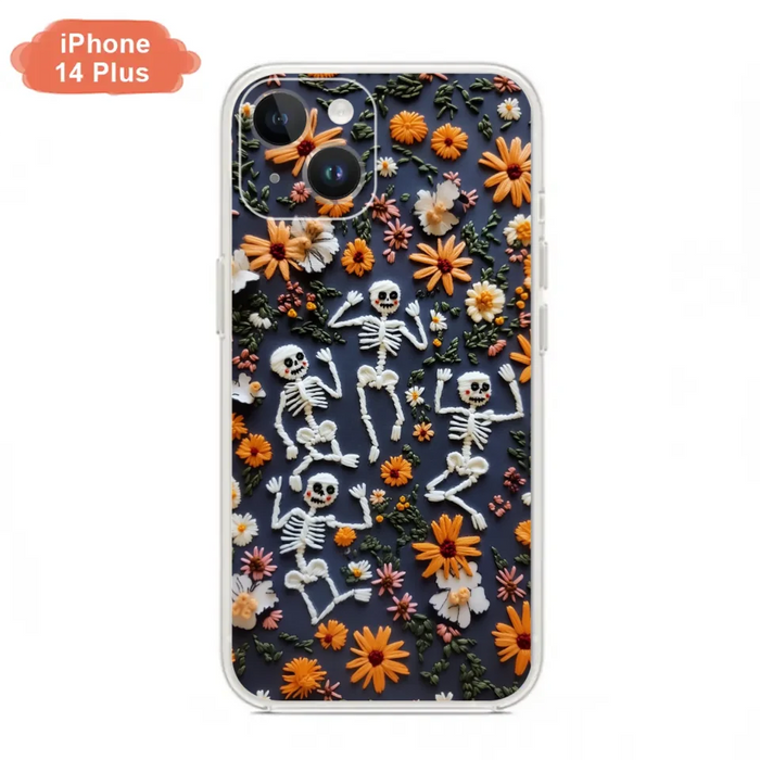 Custom Personalized 3D Skeleton Phone Case - Halloween Gift Idea - Case For iPhone/ Samsung