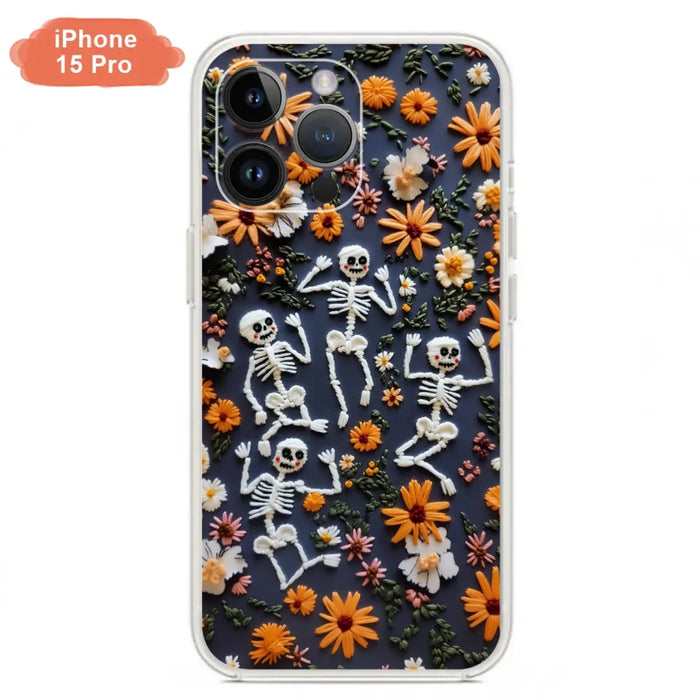 Custom Personalized 3D Skeleton Phone Case - Halloween Gift Idea - Case For iPhone/ Samsung