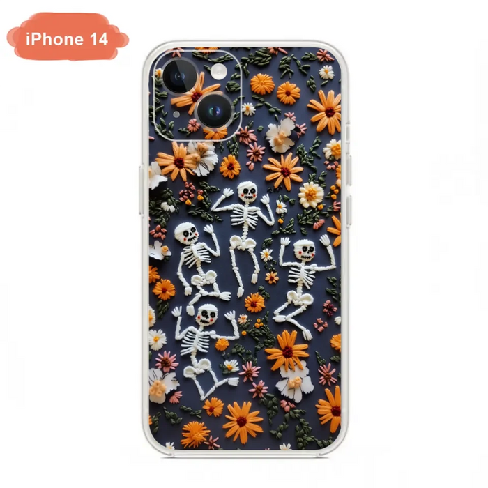 Custom Personalized 3D Skeleton Phone Case - Halloween Gift Idea - Case For iPhone/ Samsung