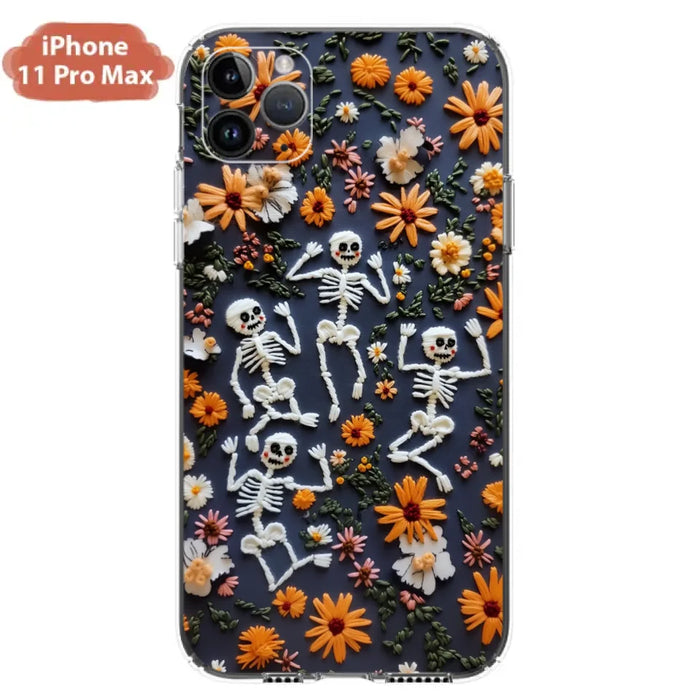 Custom Personalized 3D Skeleton Phone Case - Halloween Gift Idea - Case For iPhone/ Samsung