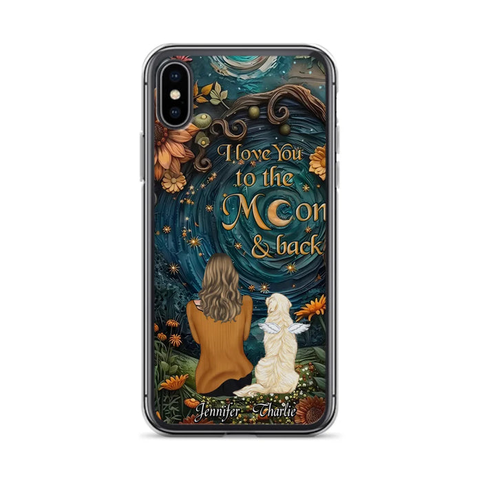 Custom Personalized Galaxy Night Phone Case - Gift Idea For Pet Owner - Case For iPhon/ Samsung - I Love You To The Moon & Back