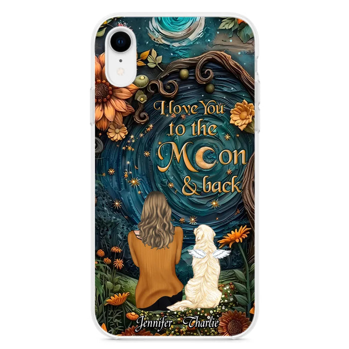 Custom Personalized Galaxy Night Phone Case - Gift Idea For Pet Owner - Case For iPhon/ Samsung - I Love You To The Moon & Back