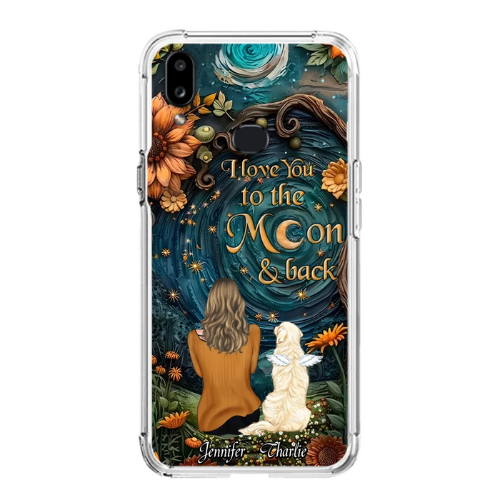 Custom Personalized Galaxy Night Phone Case - Gift Idea For Pet Owner - Case For iPhon/ Samsung - I Love You To The Moon & Back