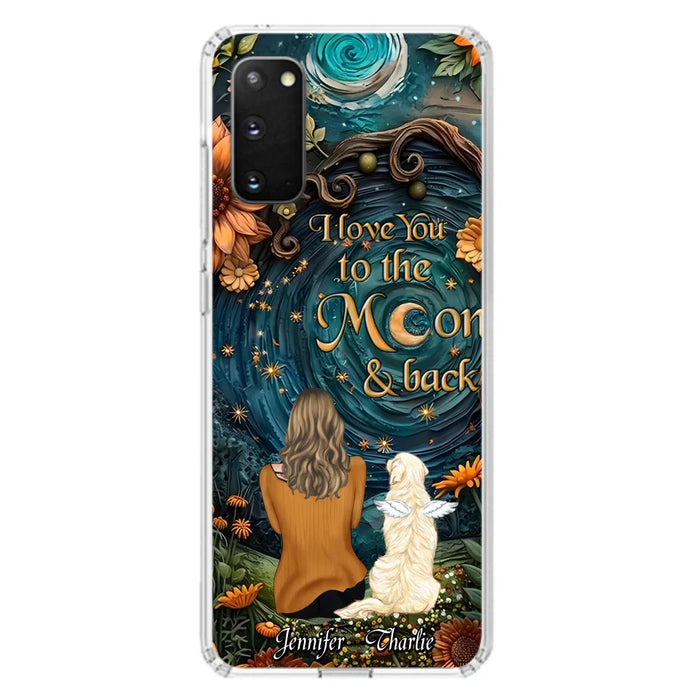 Custom Personalized Galaxy Night Phone Case - Gift Idea For Pet Owner - Case For iPhon/ Samsung - I Love You To The Moon & Back