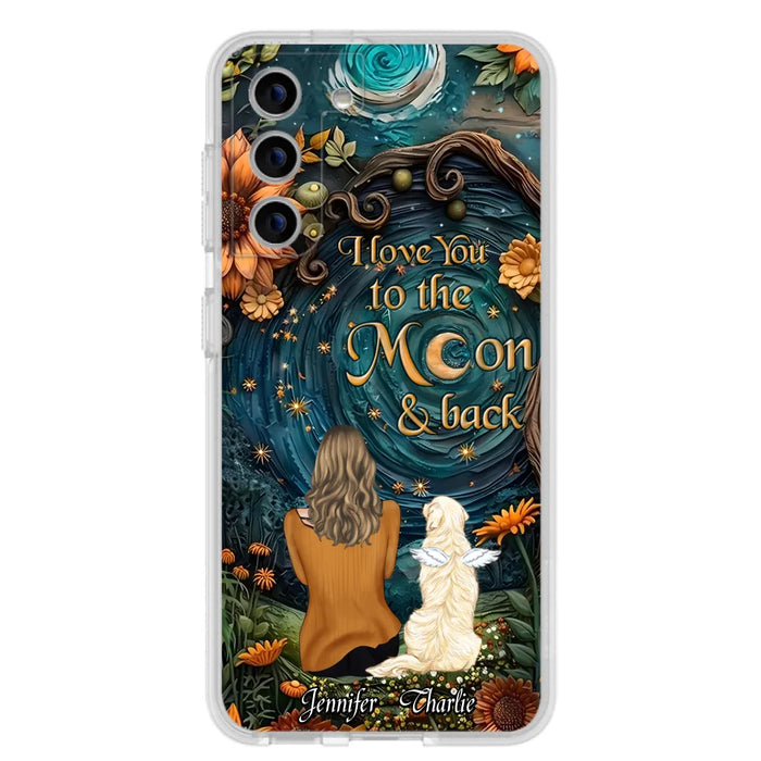 Custom Personalized Galaxy Night Phone Case - Gift Idea For Pet Owner - Case For iPhon/ Samsung - I Love You To The Moon & Back