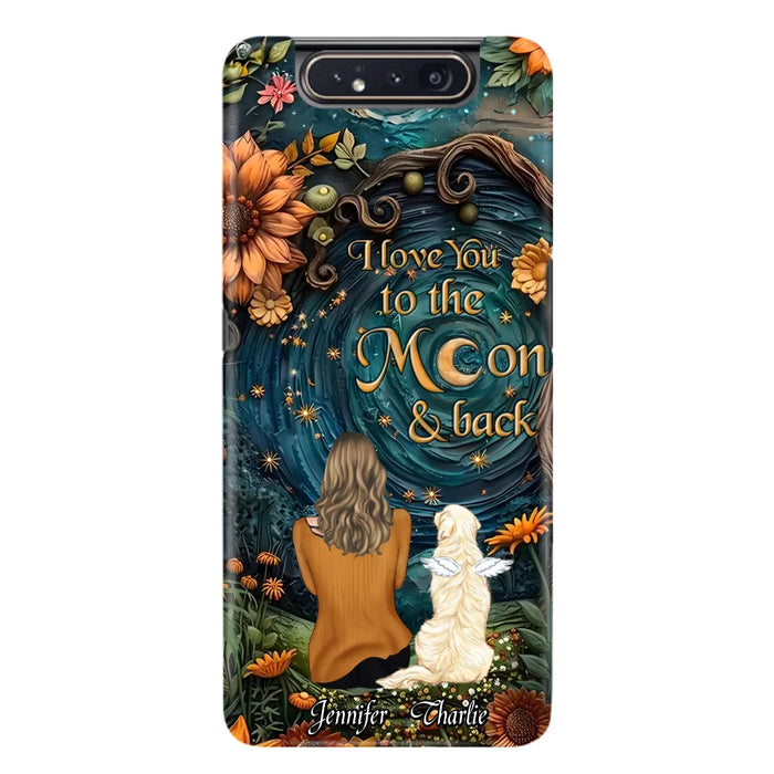 Custom Personalized Galaxy Night Phone Case - Gift Idea For Pet Owner - Case For iPhon/ Samsung - I Love You To The Moon & Back