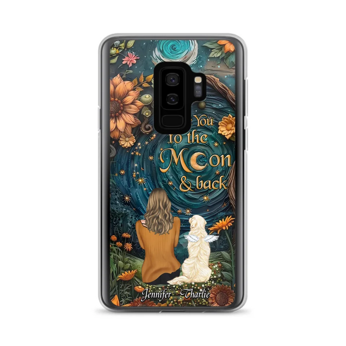 Custom Personalized Galaxy Night Phone Case - Gift Idea For Pet Owner - Case For iPhon/ Samsung - I Love You To The Moon & Back