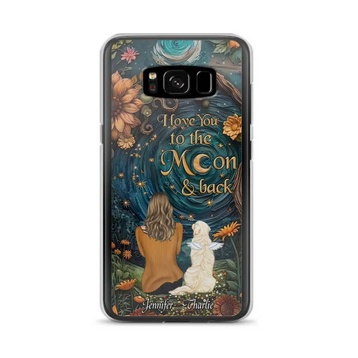 Custom Personalized Galaxy Night Phone Case - Gift Idea For Pet Owner - Case For iPhon/ Samsung - I Love You To The Moon & Back