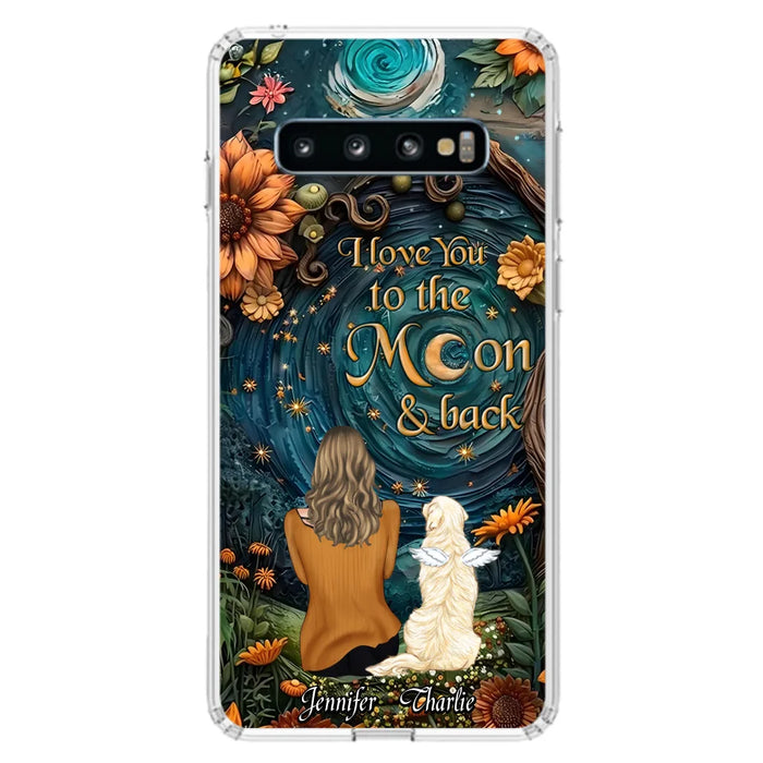 Custom Personalized Galaxy Night Phone Case - Gift Idea For Pet Owner - Case For iPhon/ Samsung - I Love You To The Moon & Back