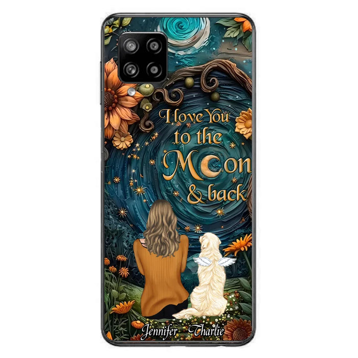 Custom Personalized Galaxy Night Phone Case - Gift Idea For Pet Owner - Case For iPhon/ Samsung - I Love You To The Moon & Back