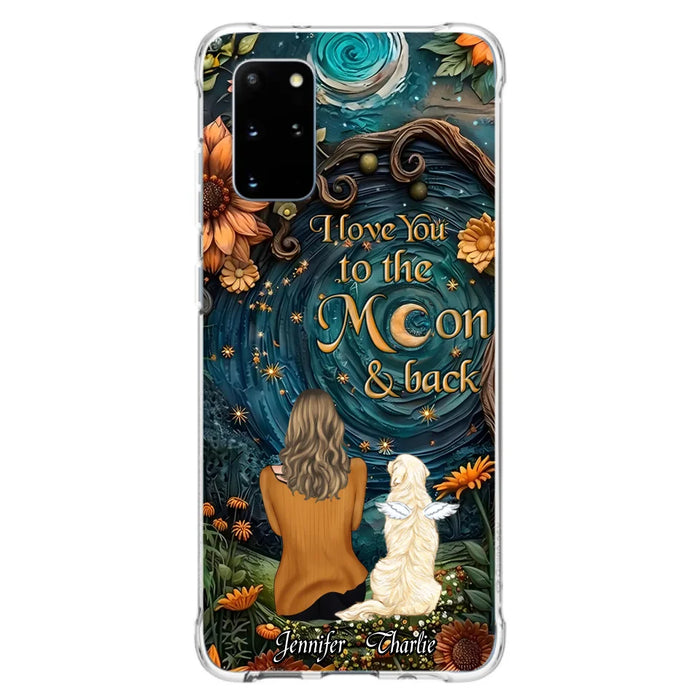 Custom Personalized Galaxy Night Phone Case - Gift Idea For Pet Owner - Case For iPhon/ Samsung - I Love You To The Moon & Back