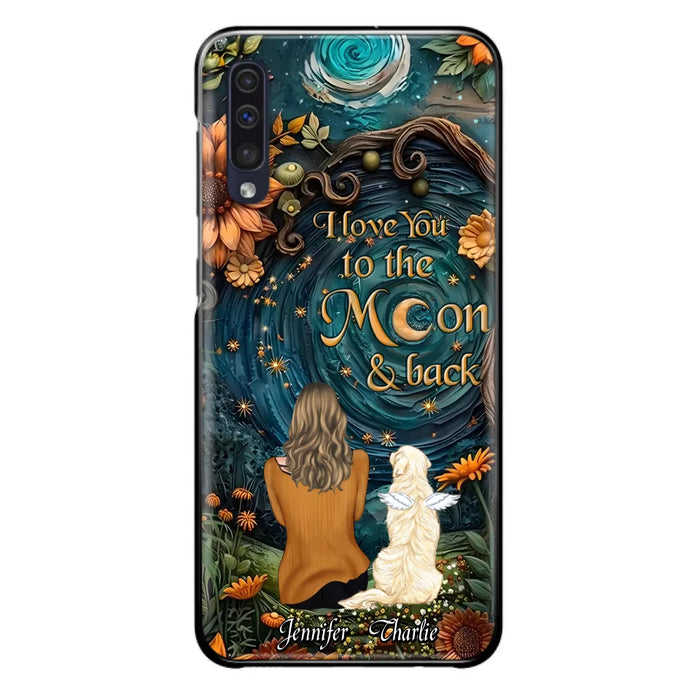 Custom Personalized Galaxy Night Phone Case - Gift Idea For Pet Owner - Case For iPhon/ Samsung - I Love You To The Moon & Back