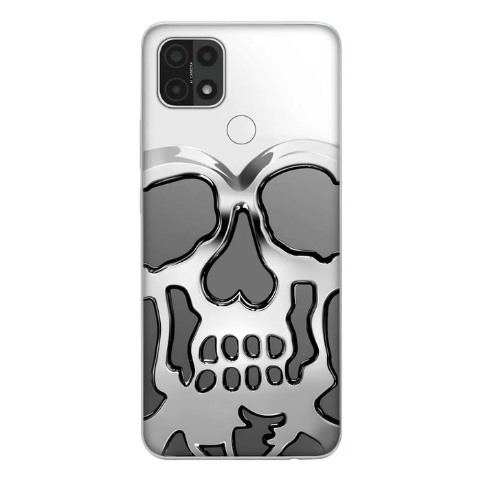 Custom Personalized Veteran Skull Metalic Phone Case - Gift Idea For Veteran - Case For Xiaomi/ Oppo/ Huawei