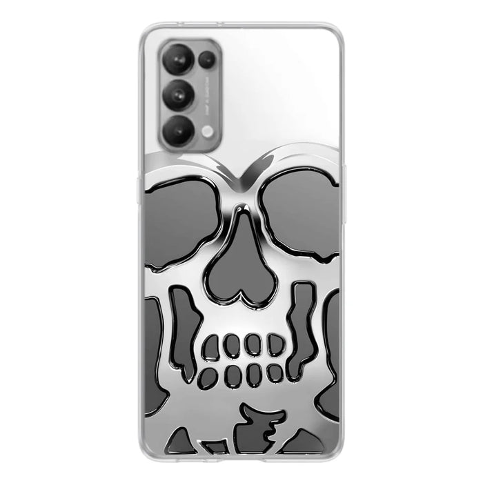 Custom Personalized Veteran Skull Metalic Phone Case - Gift Idea For Veteran - Case For Xiaomi/ Oppo/ Huawei