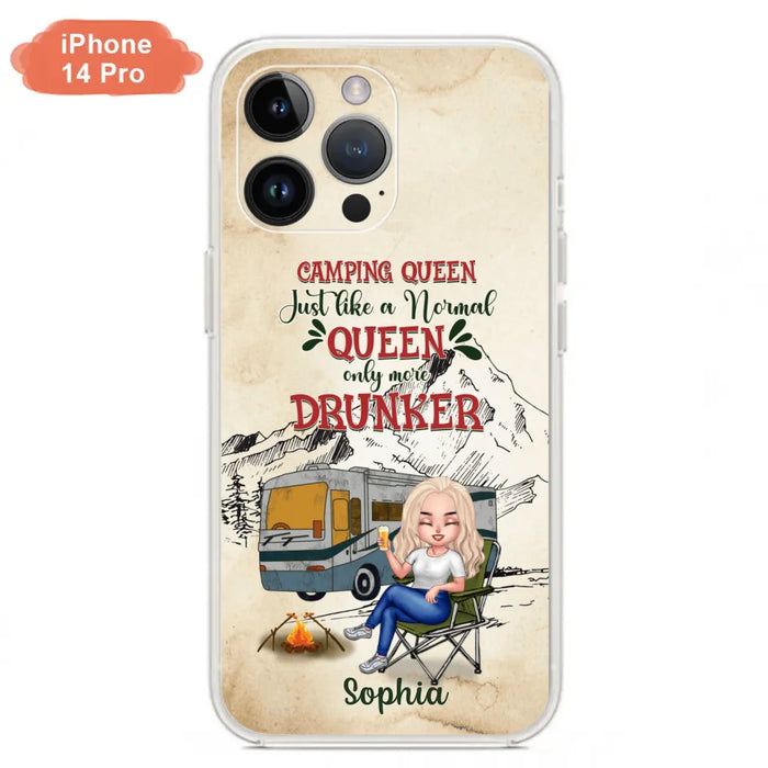 Custom Personalized Camping Queen Phone Case - Gift Idea For Camping Lovers - Camping Queen Classy Sassy And A Bit Smart Assy - Case For iPhone And Samsung