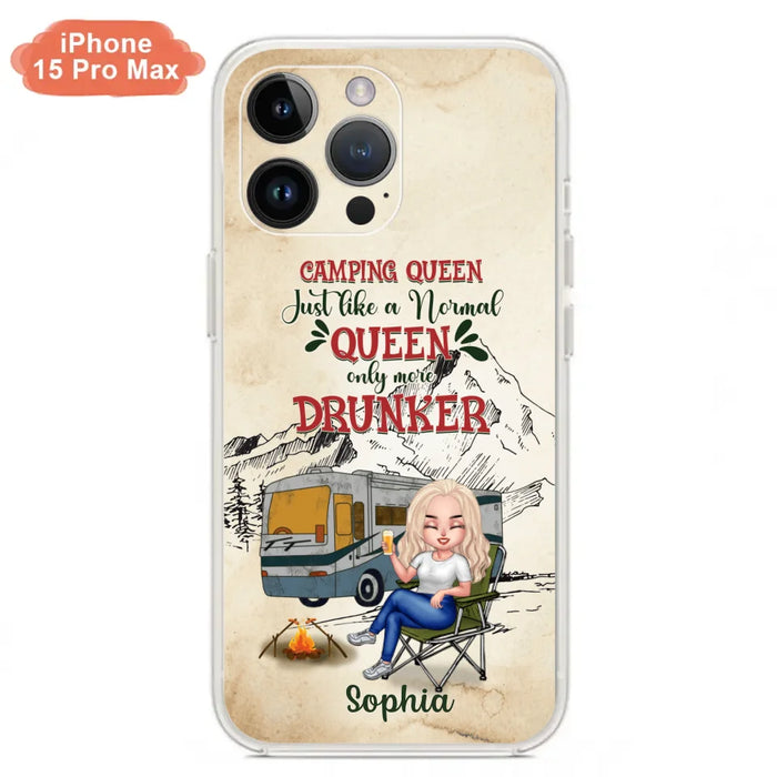 Custom Personalized Camping Queen Phone Case - Gift Idea For Camping Lovers - Camping Queen Classy Sassy And A Bit Smart Assy - Case For iPhone And Samsung