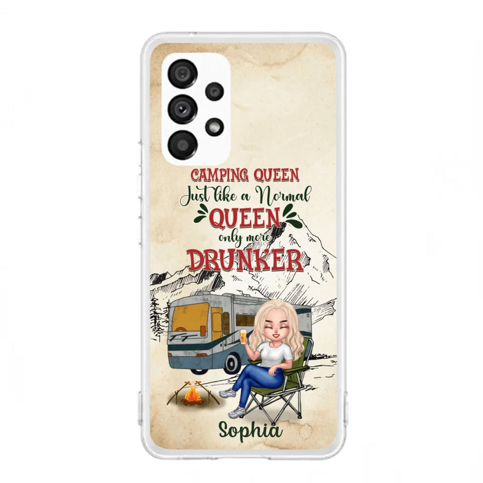 Custom Personalized Camping Queen Phone Case - Gift Idea For Camping Lovers - Camping Queen Classy Sassy And A Bit Smart Assy - Case For iPhone And Samsung