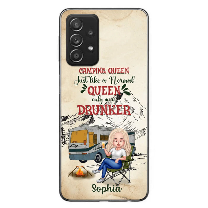 Custom Personalized Camping Queen Phone Case - Gift Idea For Camping Lovers - Camping Queen Classy Sassy And A Bit Smart Assy - Case For iPhone And Samsung