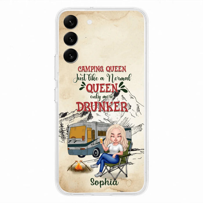 Custom Personalized Camping Queen Phone Case - Gift Idea For Camping Lovers - Camping Queen Classy Sassy And A Bit Smart Assy - Case For iPhone And Samsung