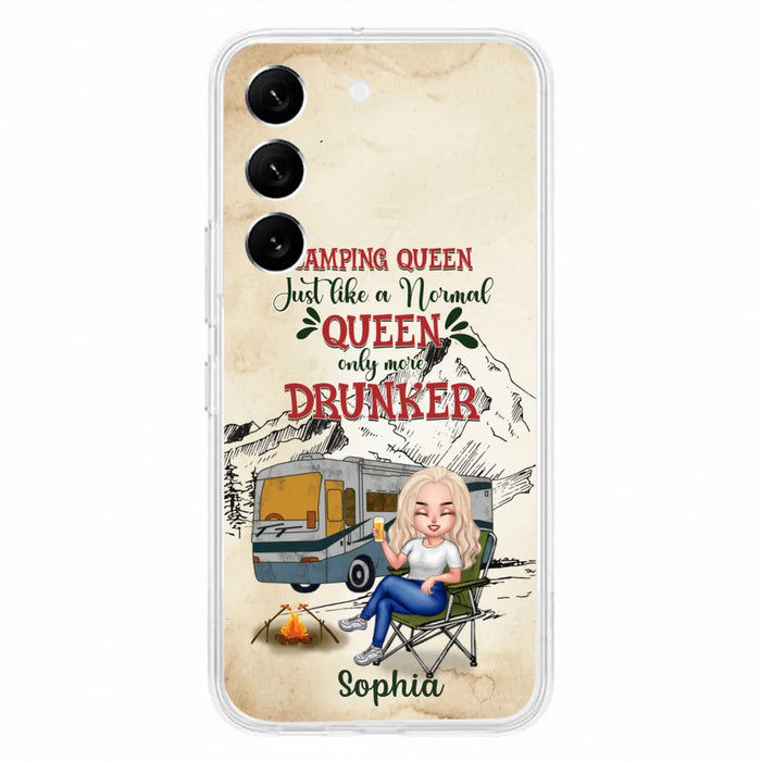 Custom Personalized Camping Queen Phone Case - Gift Idea For Camping Lovers - Camping Queen Classy Sassy And A Bit Smart Assy - Case For iPhone And Samsung