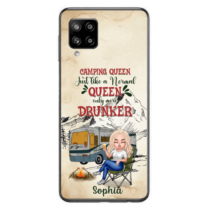 Custom Personalized Camping Queen Phone Case - Gift Idea For Camping Lovers - Camping Queen Classy Sassy And A Bit Smart Assy - Case For iPhone And Samsung