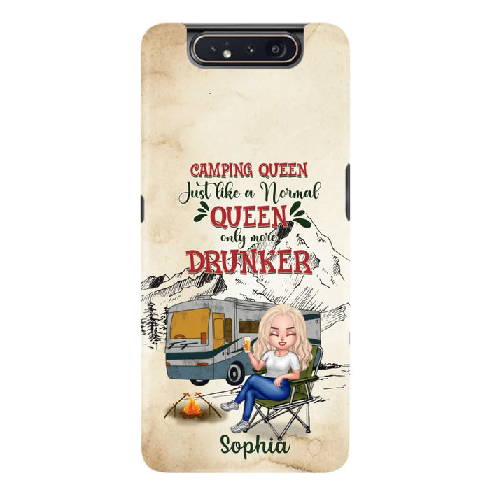 Custom Personalized Camping Queen Phone Case - Gift Idea For Camping Lovers - Camping Queen Classy Sassy And A Bit Smart Assy - Case For iPhone And Samsung