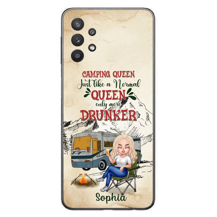 Custom Personalized Camping Queen Phone Case - Gift Idea For Camping Lovers - Camping Queen Classy Sassy And A Bit Smart Assy - Case For iPhone And Samsung