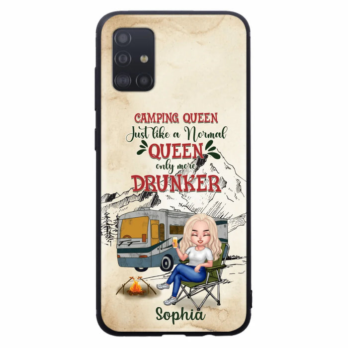 Custom Personalized Camping Queen Phone Case - Gift Idea For Camping Lovers - Camping Queen Classy Sassy And A Bit Smart Assy - Case For iPhone And Samsung