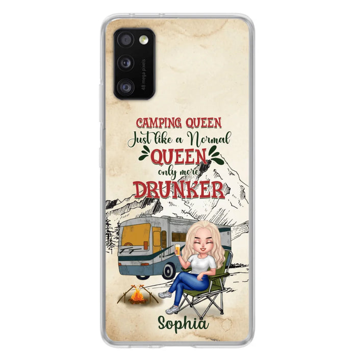 Custom Personalized Camping Queen Phone Case - Gift Idea For Camping Lovers - Camping Queen Classy Sassy And A Bit Smart Assy - Case For iPhone And Samsung