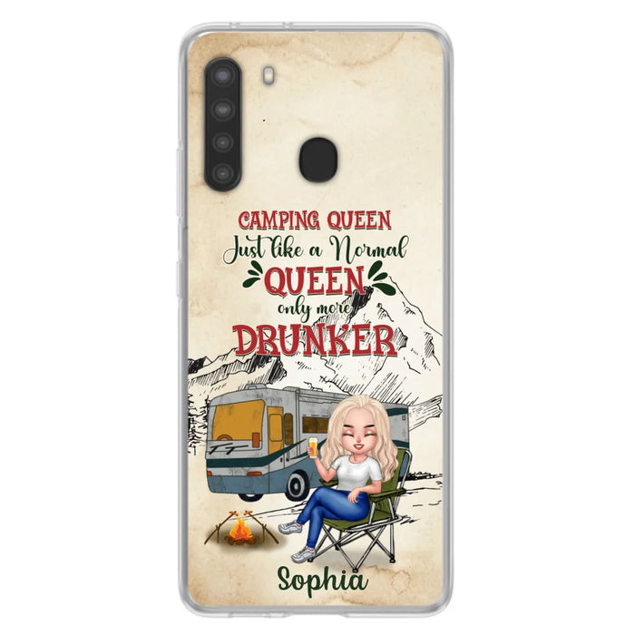 Custom Personalized Camping Queen Phone Case - Gift Idea For Camping Lovers - Camping Queen Classy Sassy And A Bit Smart Assy - Case For iPhone And Samsung