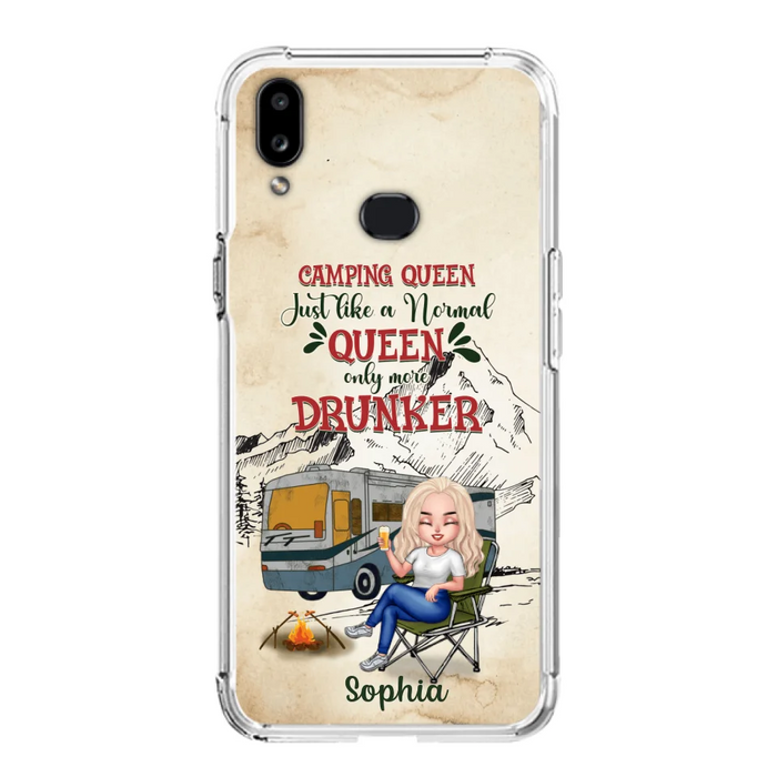 Custom Personalized Camping Queen Phone Case - Gift Idea For Camping Lovers - Camping Queen Classy Sassy And A Bit Smart Assy - Case For iPhone And Samsung