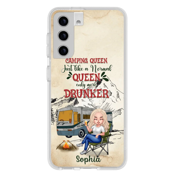 Custom Personalized Camping Queen Phone Case - Gift Idea For Camping Lovers - Camping Queen Classy Sassy And A Bit Smart Assy - Case For iPhone And Samsung