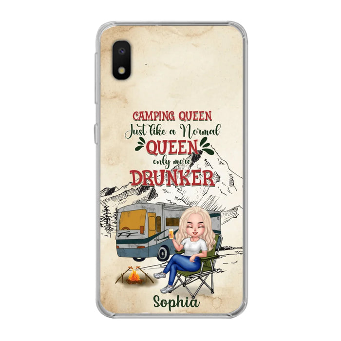 Custom Personalized Camping Queen Phone Case - Gift Idea For Camping Lovers - Camping Queen Classy Sassy And A Bit Smart Assy - Case For iPhone And Samsung