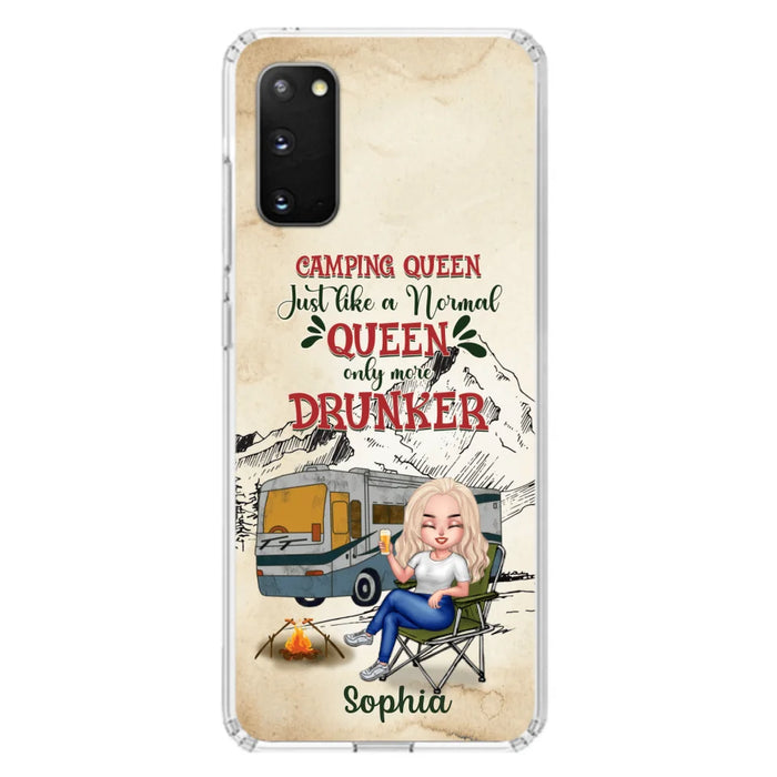 Custom Personalized Camping Queen Phone Case - Gift Idea For Camping Lovers - Camping Queen Classy Sassy And A Bit Smart Assy - Case For iPhone And Samsung