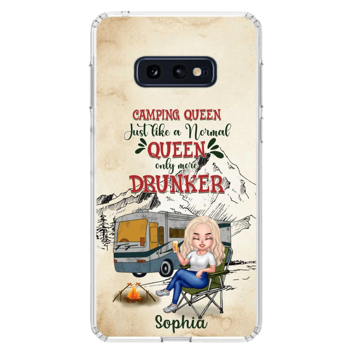 Custom Personalized Camping Queen Phone Case - Gift Idea For Camping Lovers - Camping Queen Classy Sassy And A Bit Smart Assy - Case For iPhone And Samsung