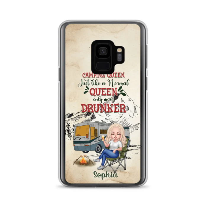 Custom Personalized Camping Queen Phone Case - Gift Idea For Camping Lovers - Camping Queen Classy Sassy And A Bit Smart Assy - Case For iPhone And Samsung