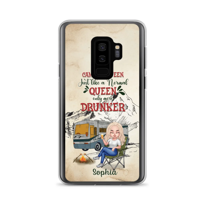 Custom Personalized Camping Queen Phone Case - Gift Idea For Camping Lovers - Camping Queen Classy Sassy And A Bit Smart Assy - Case For iPhone And Samsung