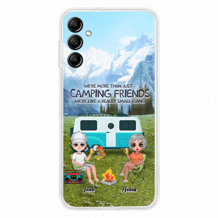 Custom Personalized Mountain Camping Friends Phone Case - Upto 8 People - Best Gift For Camping Lovers - Case For iPhone And Samsung