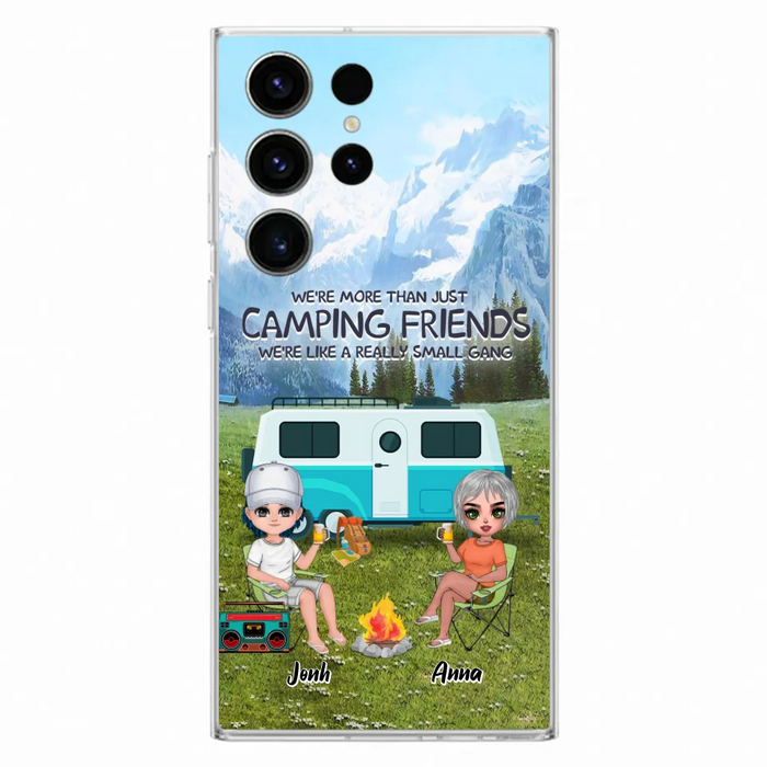 Custom Personalized Mountain Camping Friends Phone Case - Upto 8 People - Best Gift For Camping Lovers - Case For iPhone And Samsung