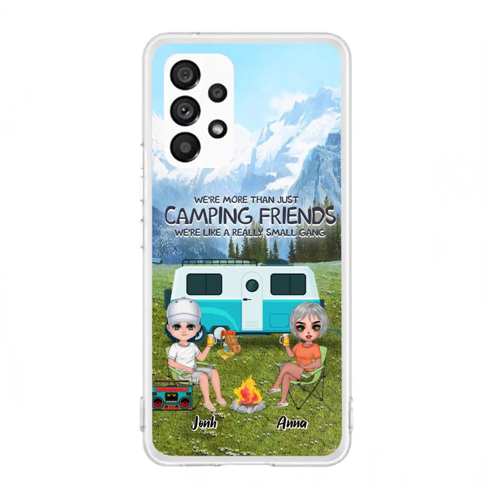 Custom Personalized Mountain Camping Friends Phone Case - Upto 8 People - Best Gift For Camping Lovers - Case For iPhone And Samsung