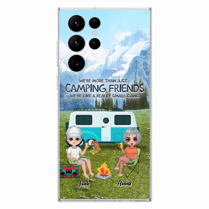 Custom Personalized Mountain Camping Friends Phone Case - Upto 8 People - Best Gift For Camping Lovers - Case For iPhone And Samsung