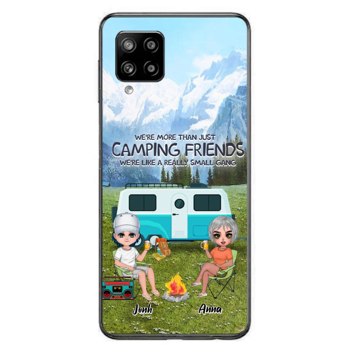 Custom Personalized Mountain Camping Friends Phone Case - Upto 8 People - Best Gift For Camping Lovers - Case For iPhone And Samsung