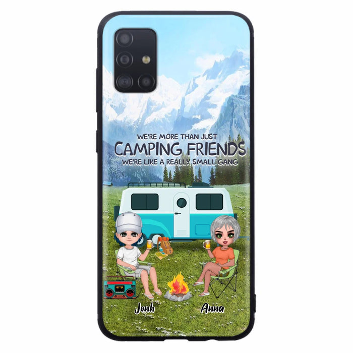 Custom Personalized Mountain Camping Friends Phone Case - Upto 8 People - Best Gift For Camping Lovers - Case For iPhone And Samsung