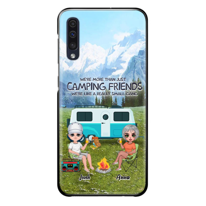 Custom Personalized Mountain Camping Friends Phone Case - Upto 8 People - Best Gift For Camping Lovers - Case For iPhone And Samsung