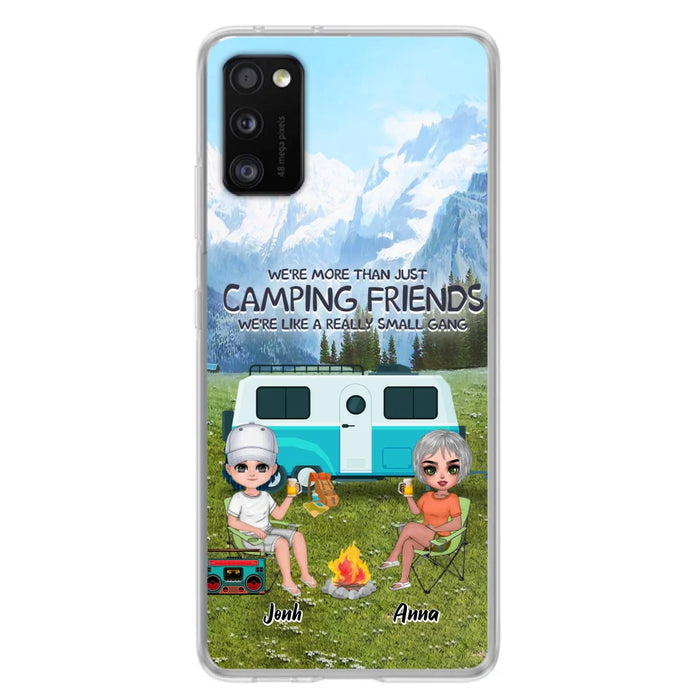 Custom Personalized Mountain Camping Friends Phone Case - Upto 8 People - Best Gift For Camping Lovers - Case For iPhone And Samsung