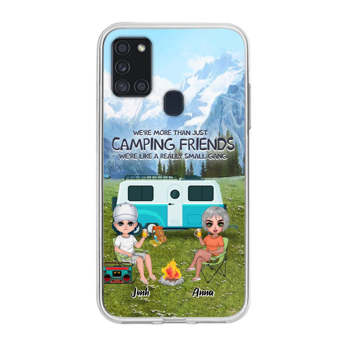 Custom Personalized Mountain Camping Friends Phone Case - Upto 8 People - Best Gift For Camping Lovers - Case For iPhone And Samsung