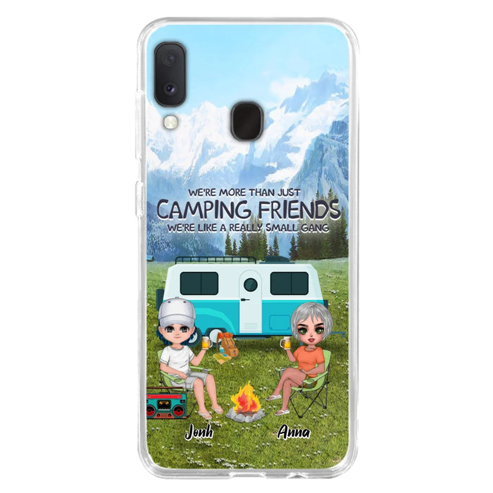 Custom Personalized Mountain Camping Friends Phone Case - Upto 8 People - Best Gift For Camping Lovers - Case For iPhone And Samsung