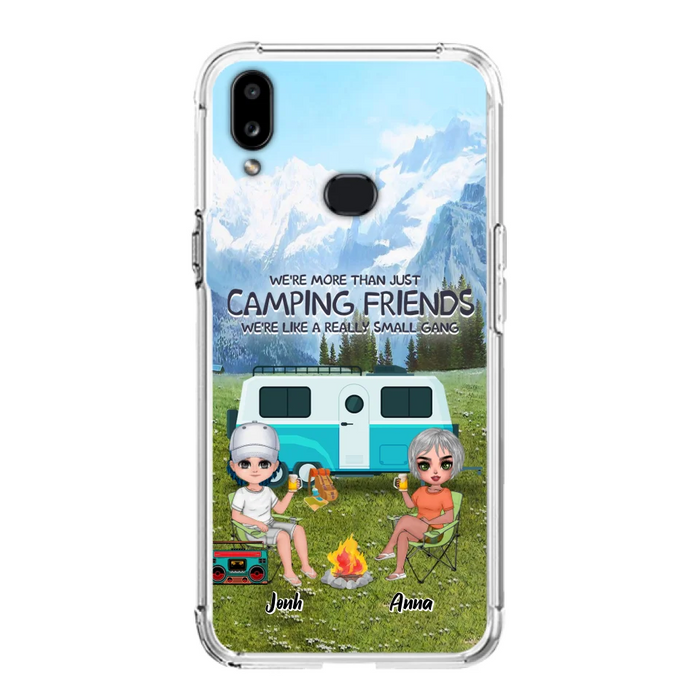 Custom Personalized Mountain Camping Friends Phone Case - Upto 8 People - Best Gift For Camping Lovers - Case For iPhone And Samsung