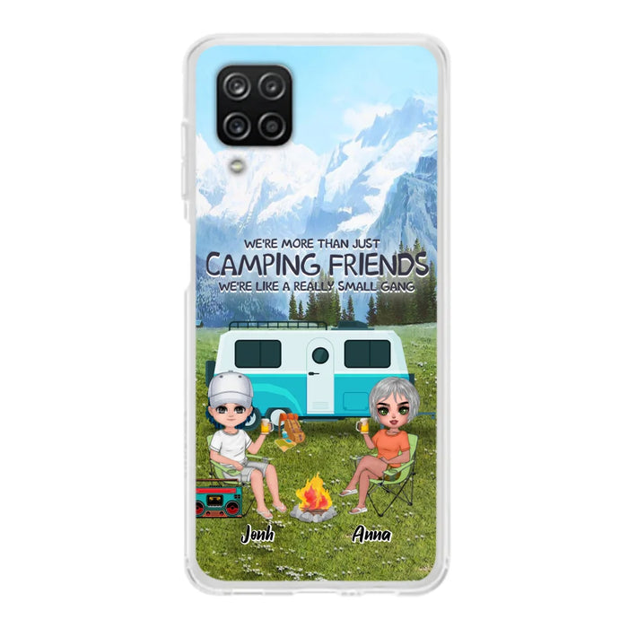 Custom Personalized Mountain Camping Friends Phone Case - Upto 8 People - Best Gift For Camping Lovers - Case For iPhone And Samsung